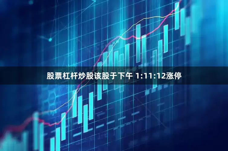 股票杠杆炒股该股于下午 1:11:12涨停